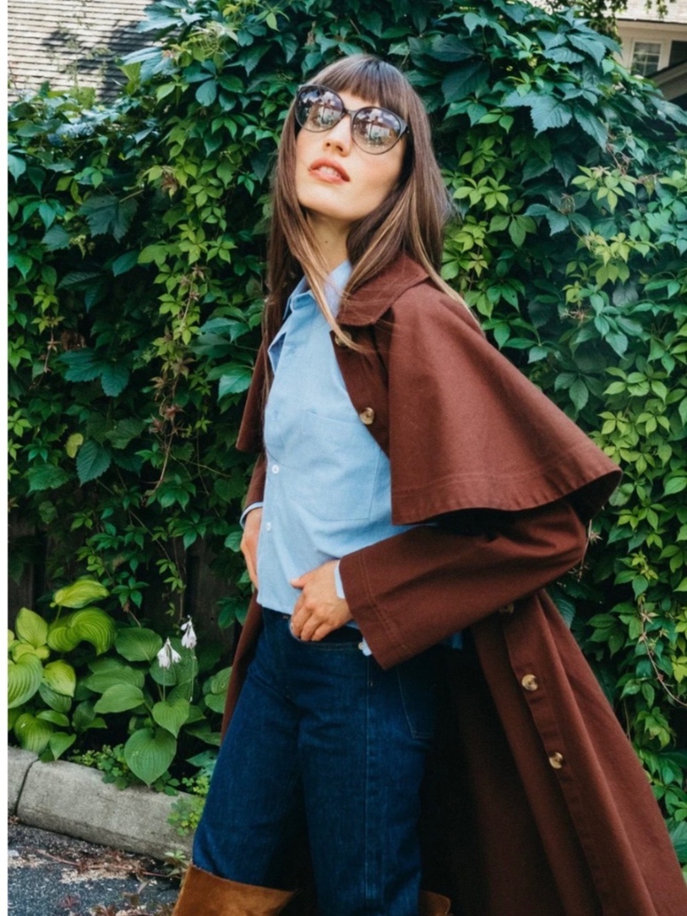 MILLE ALINA COAT IN CHOCOLATE